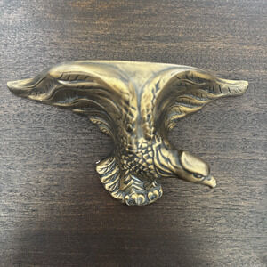 Vintage Federal Eagle Plaster Wall Shelf Handmade Holland Mold 1969 Patriotic US